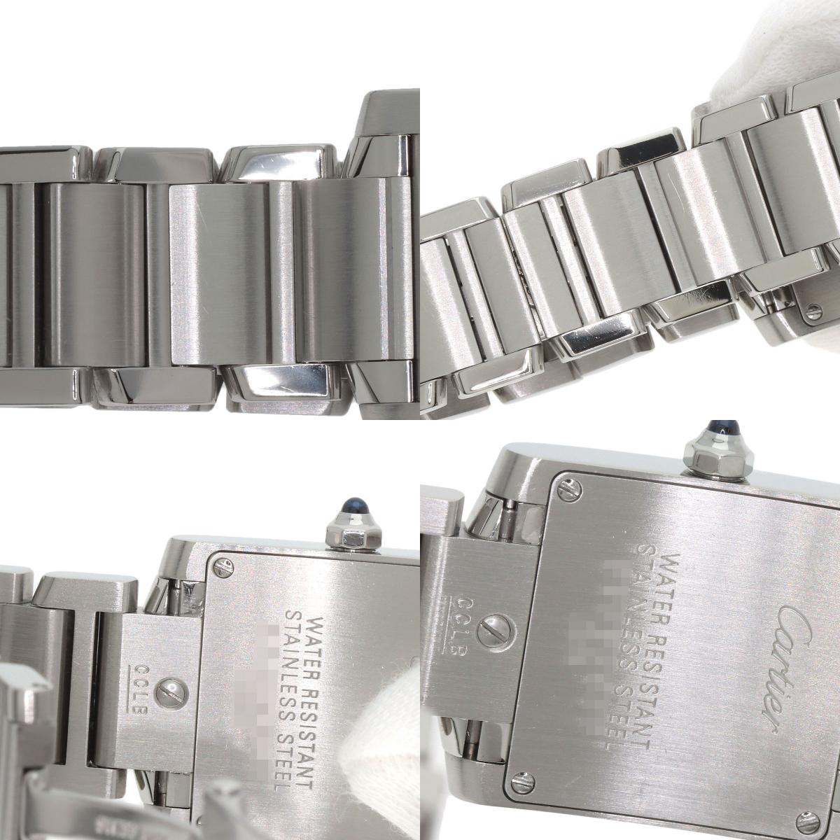 CARTIER Tank francaise SM Watches W51008Q3 Stainless Steel/Stainless Steel Ladies