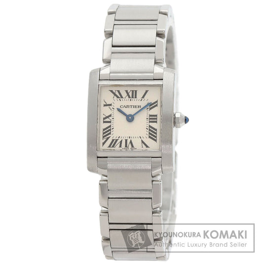 CARTIER Tank francaise SM Watches W51008Q3 Stainless Steel/Stainless Steel Ladies