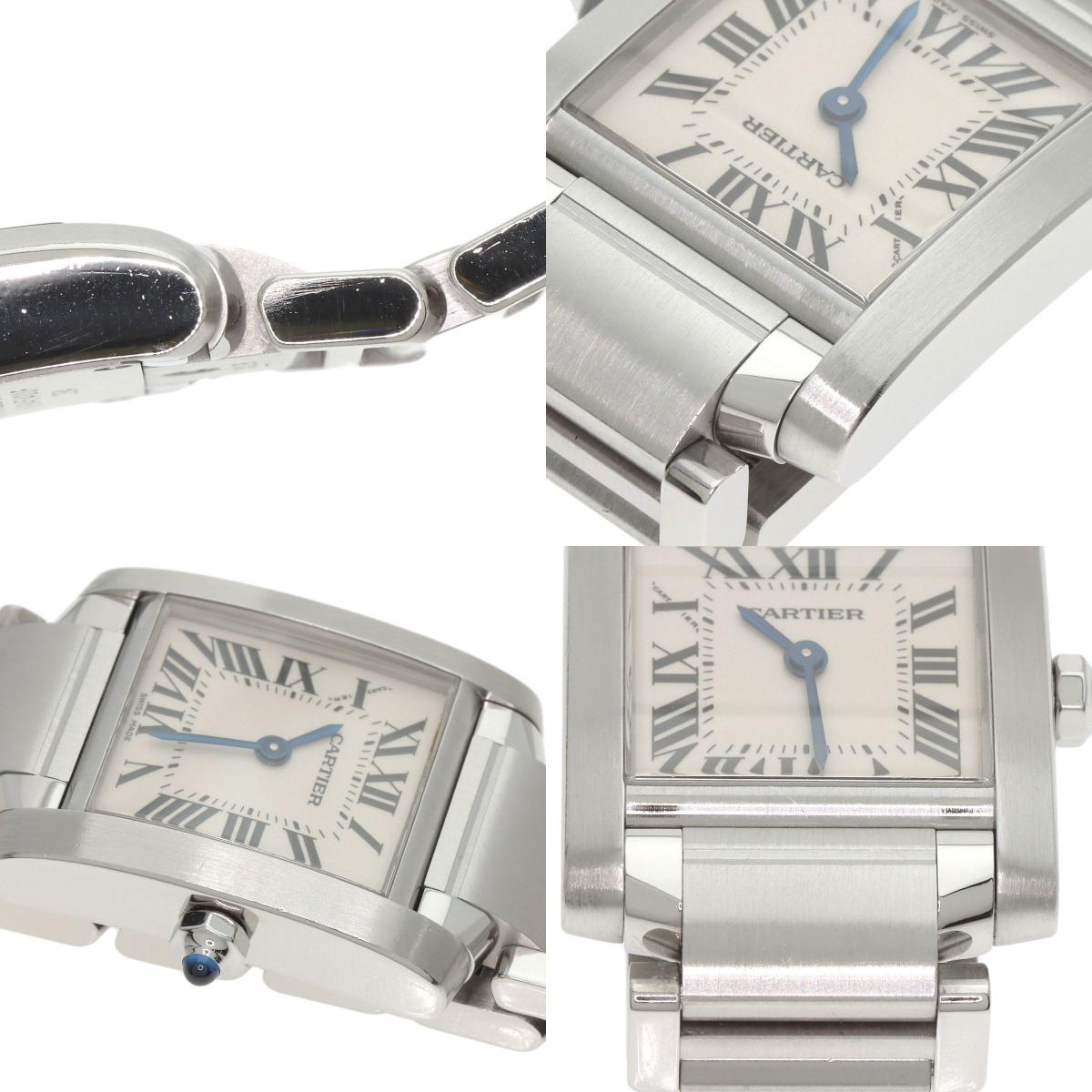 CARTIER Tank francaise SM Watches W51008Q3 Stainless Steel/Stainless Steel Ladies