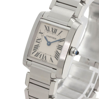 CARTIER Tank francaise SM Watches W51008Q3 Stainless Steel/Stainless Steel Ladies