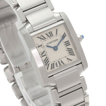CARTIER Tank francaise SM Watches W51008Q3 Stainless Steel/Stainless Steel Ladies