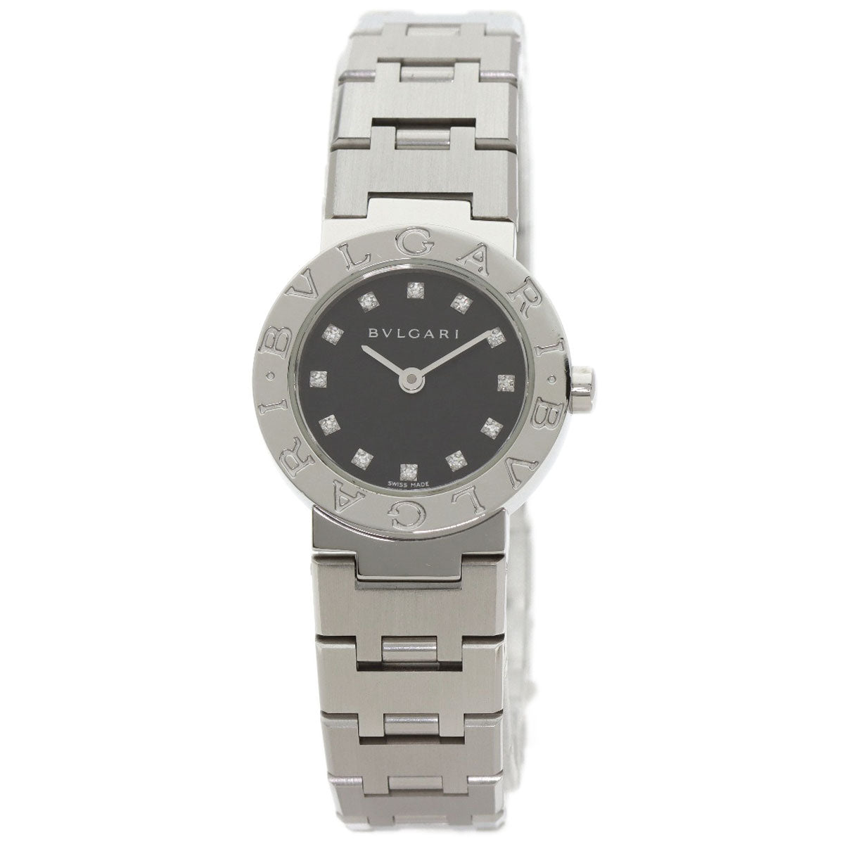 BVLGARI BVLGARI BVLGARI 12P Diamond Watches BB23SS/12 Stainless Steel/Stainless Steel Ladies