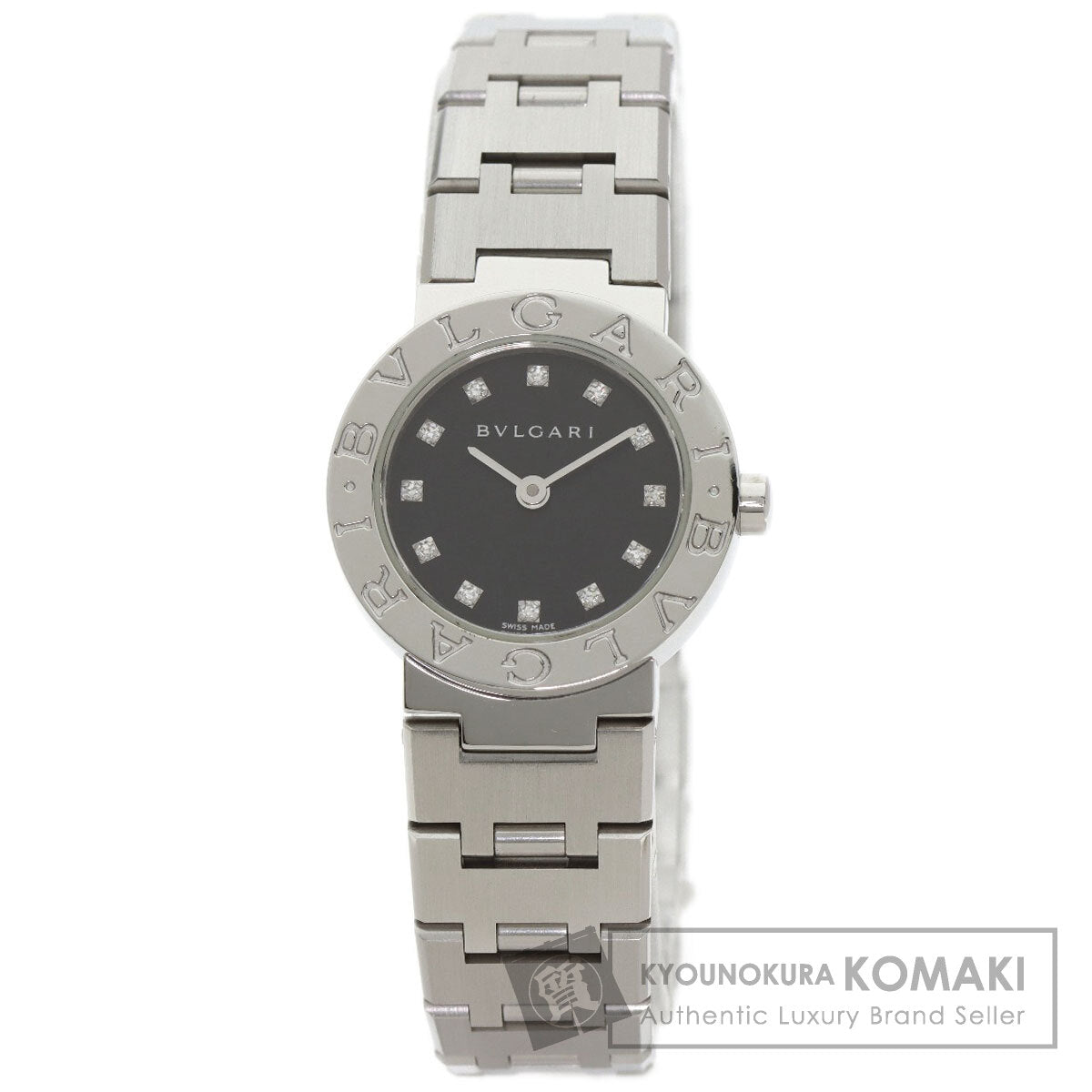 BVLGARI BVLGARI BVLGARI 12P Diamond Watches BB23SS/12 Stainless Steel/Stainless Steel Ladies