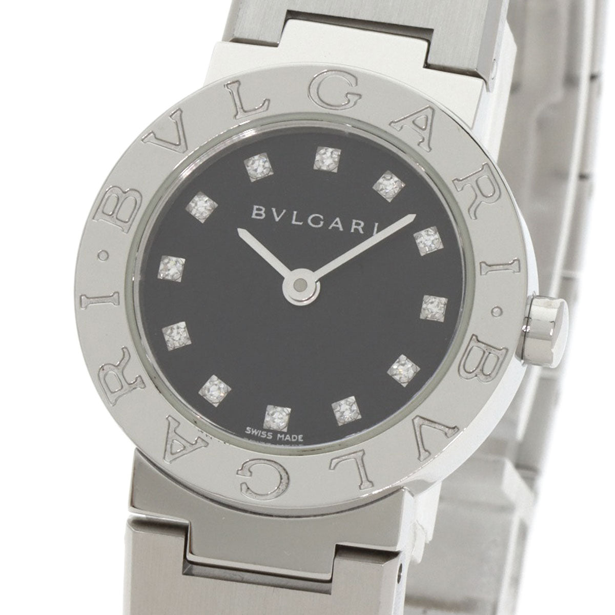 BVLGARI BVLGARI BVLGARI 12P Diamond Watches BB23SS/12 Stainless Steel/Stainless Steel Ladies