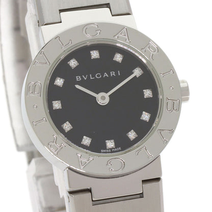 BVLGARI BVLGARI BVLGARI 12P Diamond Watches BB23SS/12 Stainless Steel/Stainless Steel Ladies