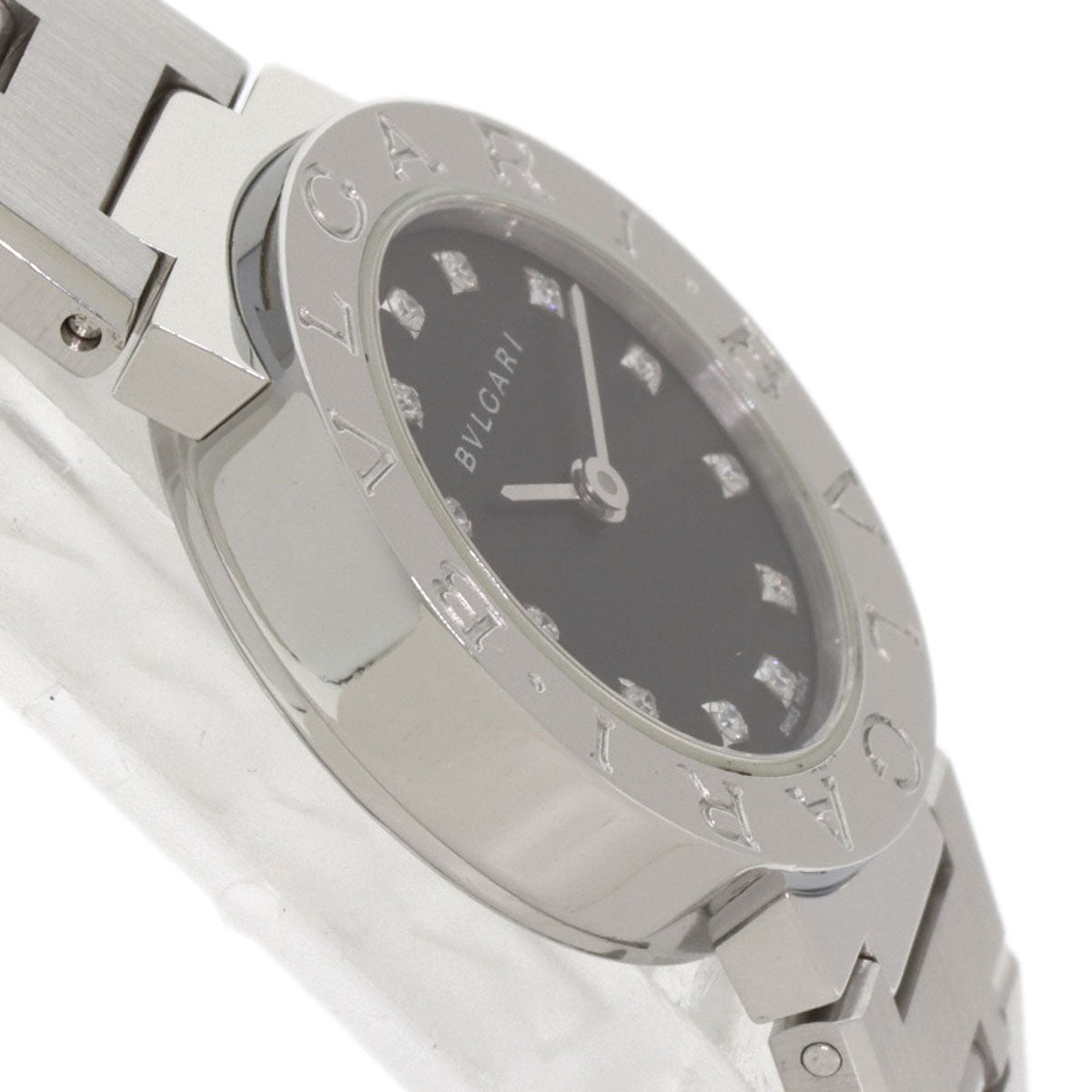 BVLGARI BVLGARI BVLGARI 12P Diamond Watches BB23SS/12 Stainless Steel/Stainless Steel Ladies
