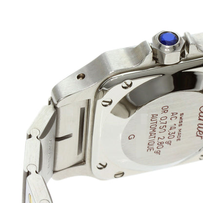 CARTIER Santos SM Carre Watches 82036288 Stainless Steel/SSxK18YG Ladies
