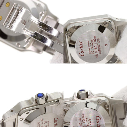 CARTIER Santos SM Carre Watches 82036288 Stainless Steel/SSxK18YG Ladies