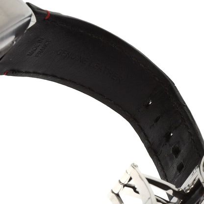 LOUIS VUITTON Tambour Chronograph GMT Evolution Watches Q1052 Stainless Steel/Leather mens