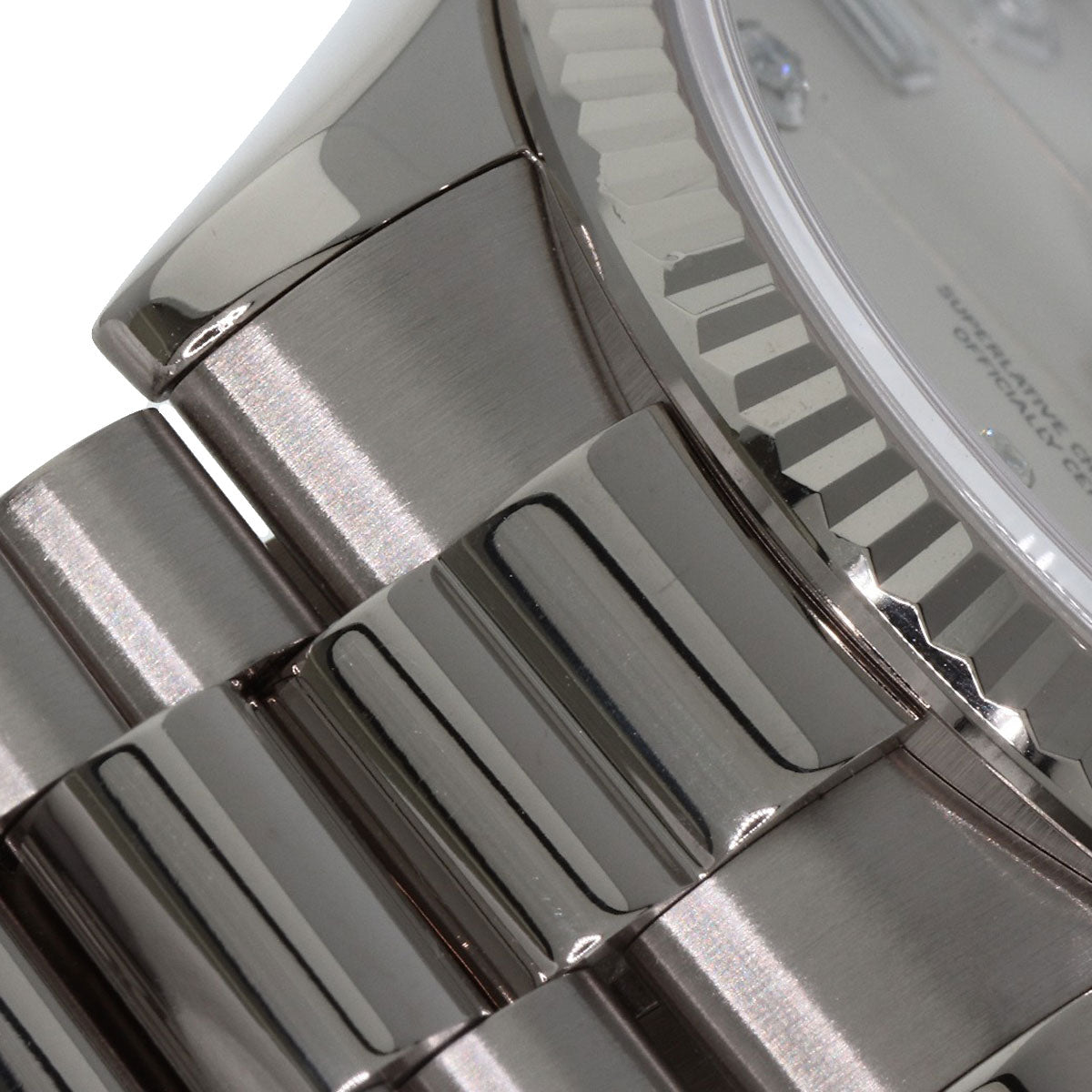 ROLEX Day Date 10P Diamond Watches 118239A K18 White Gold/K18 White Gold mens