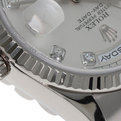 ROLEX Day Date 10P Diamond Watches 118239A K18 White Gold/K18 White Gold mens
