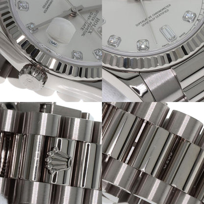 ROLEX Day Date 10P Diamond Watches 118239A K18 White Gold/K18 White Gold mens