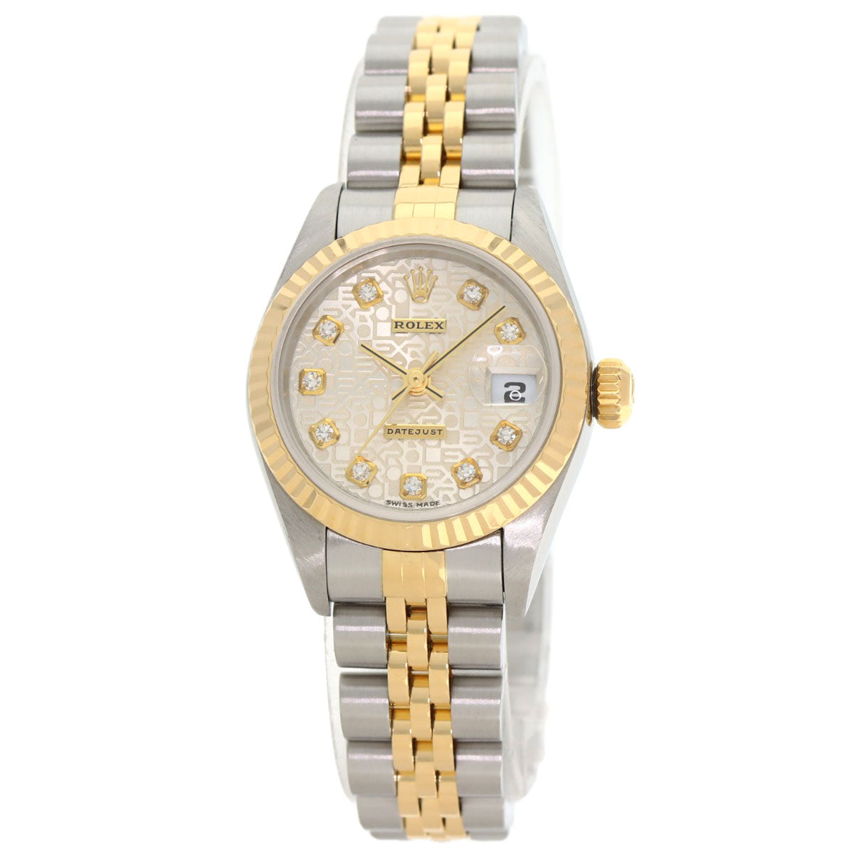 ROLEX DATEJUST 10P Diamond Watches 79173G Stainless Steel/SSxK18YG Ladies