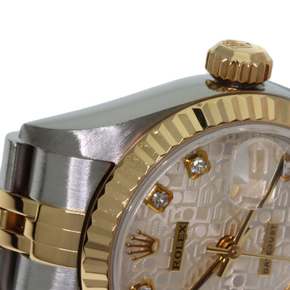 ROLEX DATEJUST 10P Diamond Watches 79173G Stainless Steel/SSxK18YG Ladies