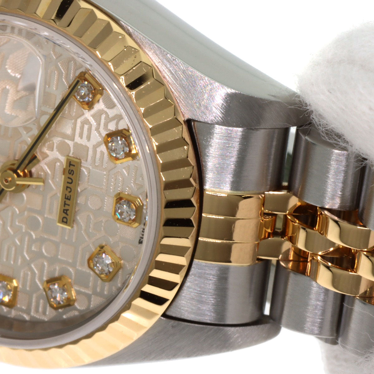 ROLEX DATEJUST 10P Diamond Watches 79173G Stainless Steel/SSxK18YG Ladies