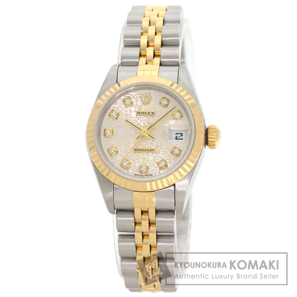 ROLEX DATEJUST 10P Diamond Watches 79173G Stainless Steel/SSxK18YG Ladies