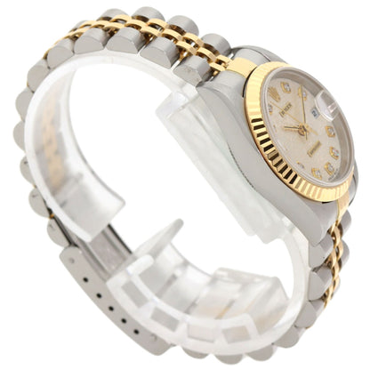 ROLEX DATEJUST 10P Diamond Watches 79173G Stainless Steel/SSxK18YG Ladies