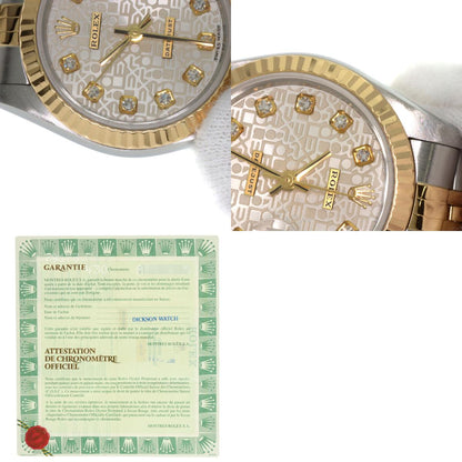 ROLEX DATEJUST 10P Diamond Watches 79173G Stainless Steel/SSxK18YG Ladies