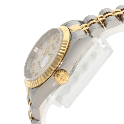 ROLEX DATEJUST 10P Diamond Watches 79173G Stainless Steel/SSxK18YG Ladies