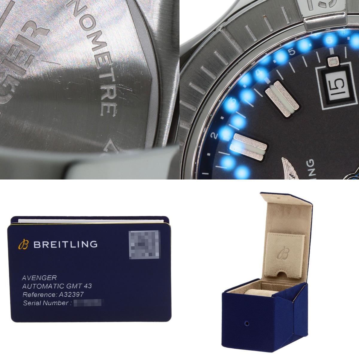 BREITLING Avenger Automatic GMT 43 Watches A32397 Stainless Steel/Stainless Steel mens