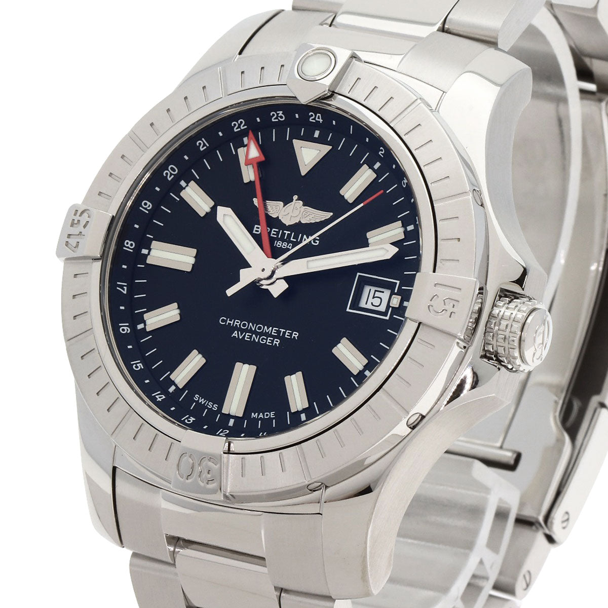 BREITLING Avenger Automatic GMT 43 Watches A32397 Stainless Steel/Stainless Steel mens