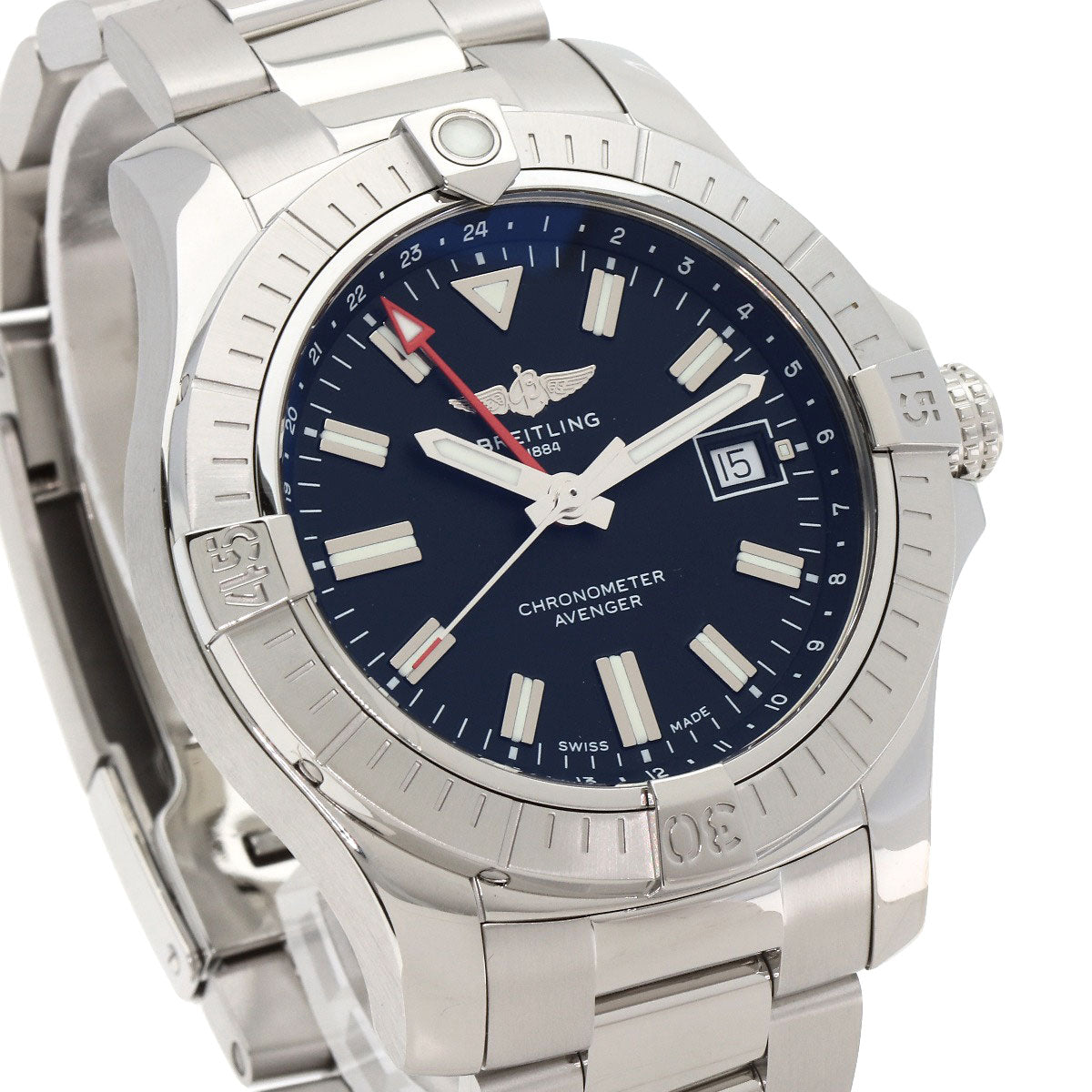 BREITLING Avenger Automatic GMT 43 Watches A32397 Stainless Steel/Stainless Steel mens