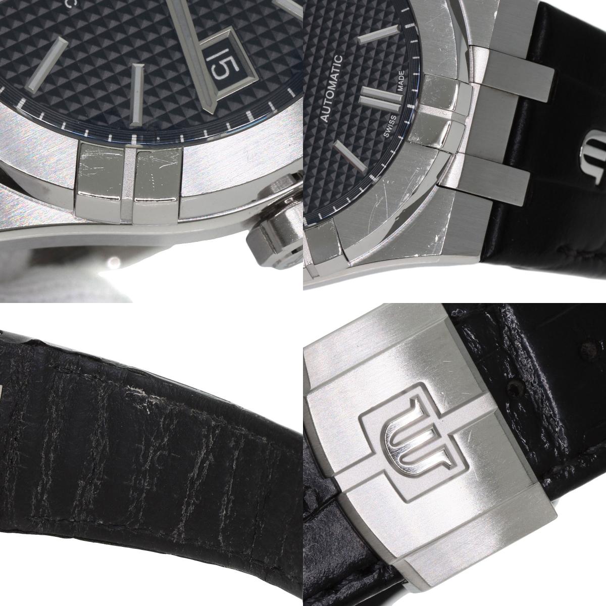 MAURICE LACROIX Icon 1.5" Watches AI6007 Stainless Steel/Leather mens