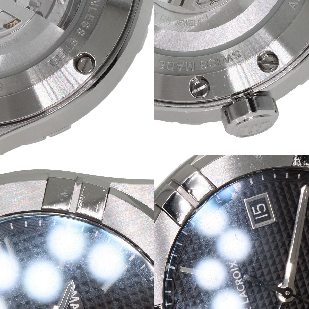 MAURICE LACROIX Icon 1.5" Watches AI6007 Stainless Steel/Leather mens