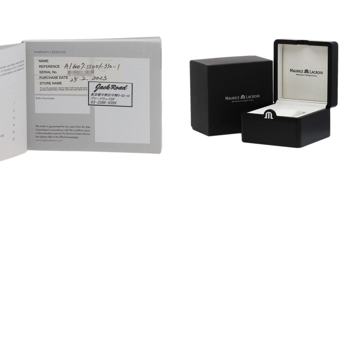 MAURICE LACROIX Icon 1.5" Watches AI6007 Stainless Steel/Leather mens