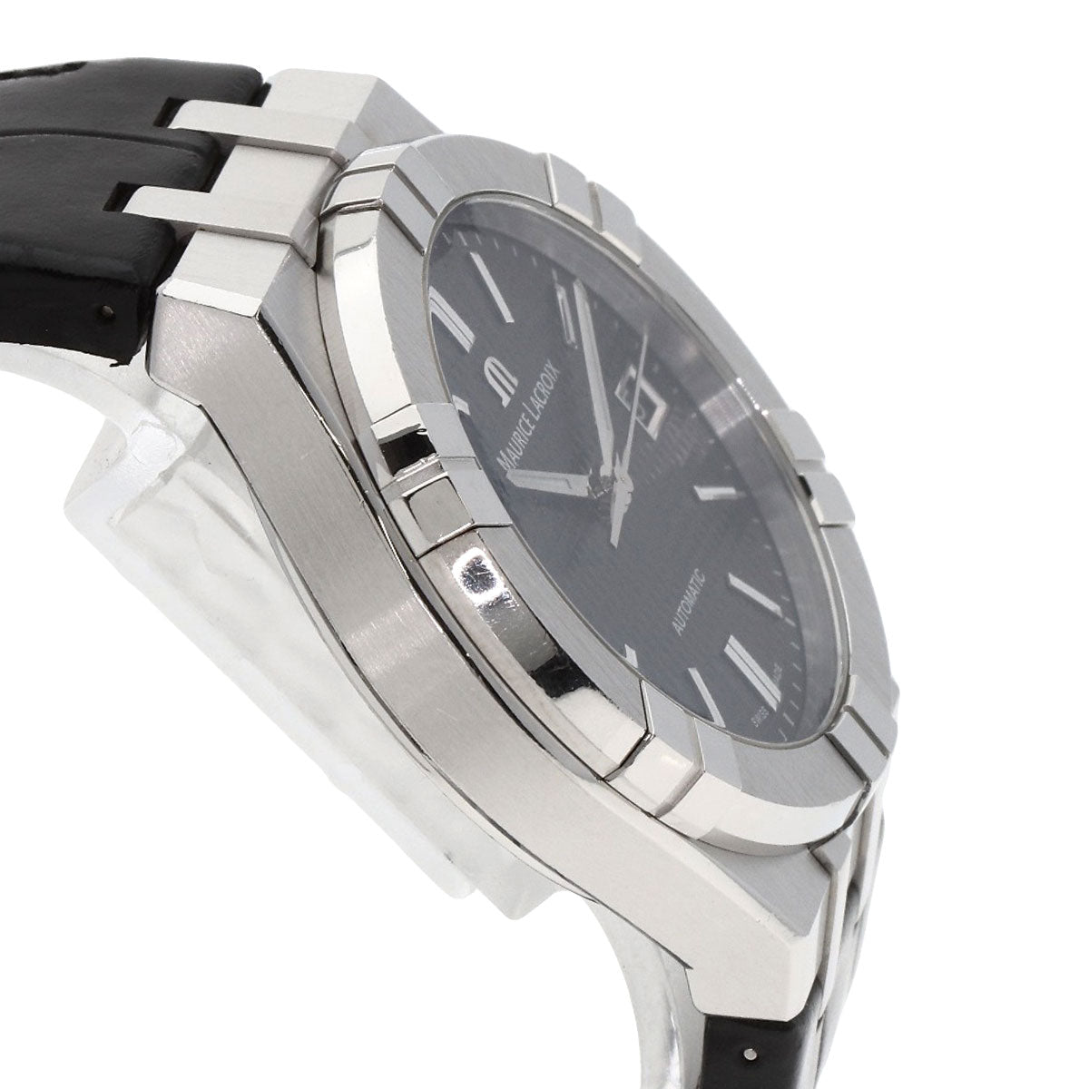 MAURICE LACROIX Icon 1.5" Watches AI6007 Stainless Steel/Leather mens