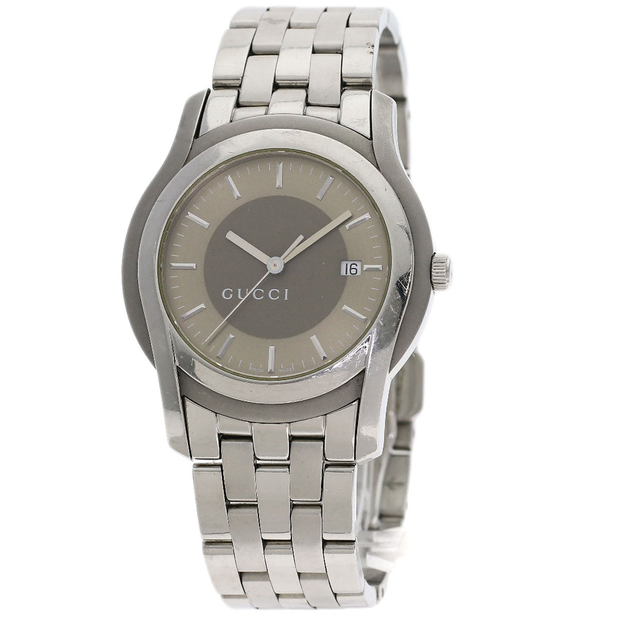 GUCCI Round face Watches 5500XL Stainless Steel/Stainless Steel mens