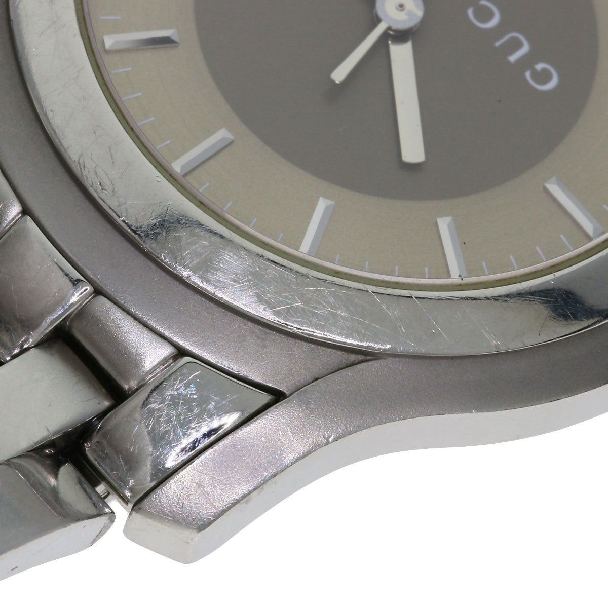 GUCCI Round face Watches 5500XL Stainless Steel/Stainless Steel mens