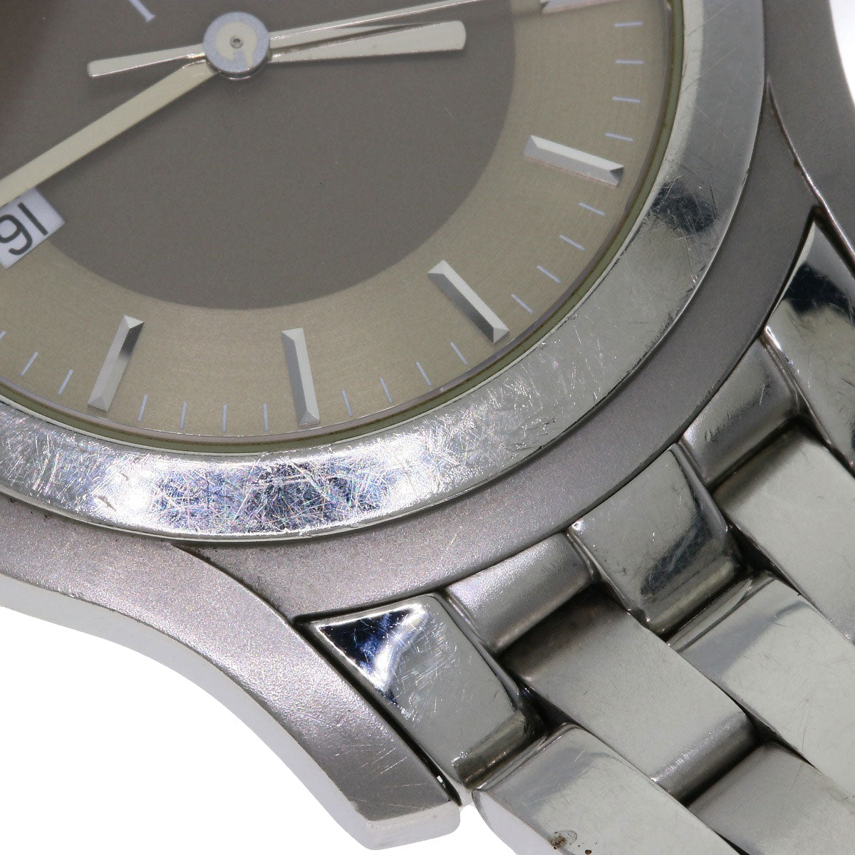 GUCCI Round face Watches 5500XL Stainless Steel/Stainless Steel mens