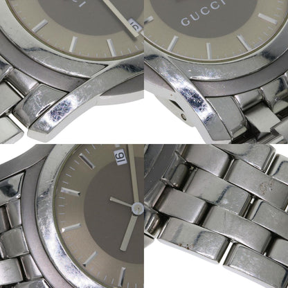 GUCCI Round face Watches 5500XL Stainless Steel/Stainless Steel mens