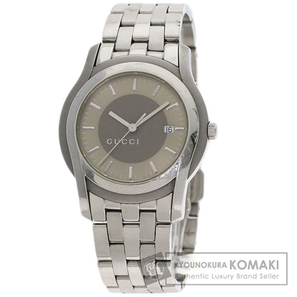 GUCCI Round face Watches 5500XL Stainless Steel/Stainless Steel mens