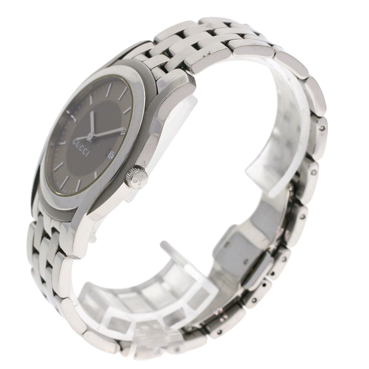 GUCCI Round face Watches 5500XL Stainless Steel/Stainless Steel mens