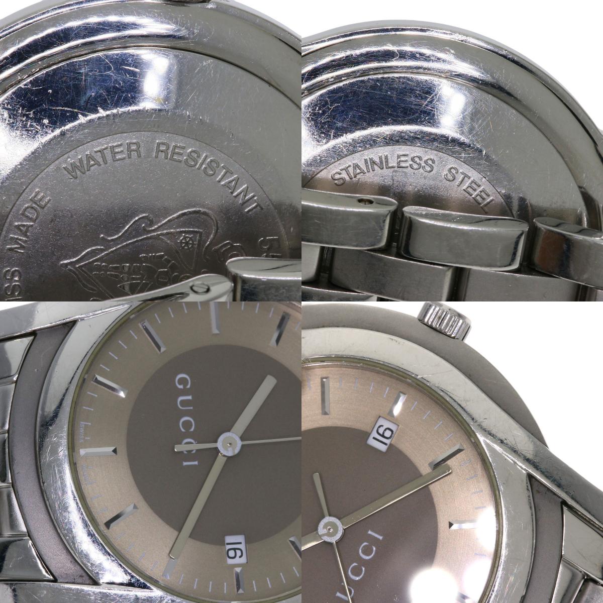 GUCCI Round face Watches 5500XL Stainless Steel/Stainless Steel mens