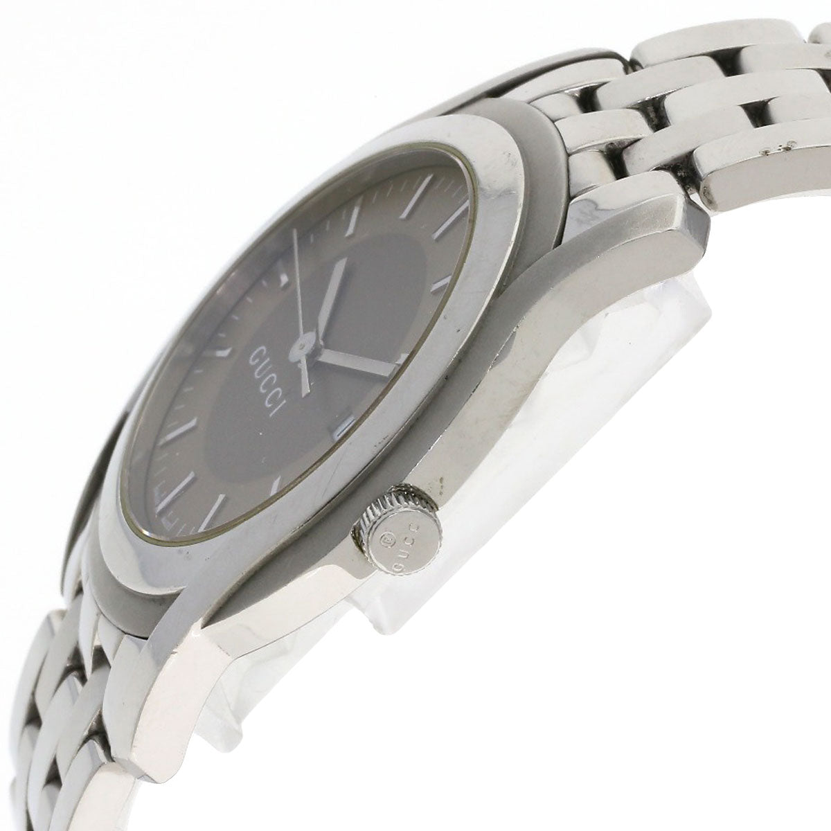 GUCCI Round face Watches 5500XL Stainless Steel/Stainless Steel mens