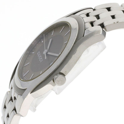 GUCCI Round face Watches 5500XL Stainless Steel/Stainless Steel mens