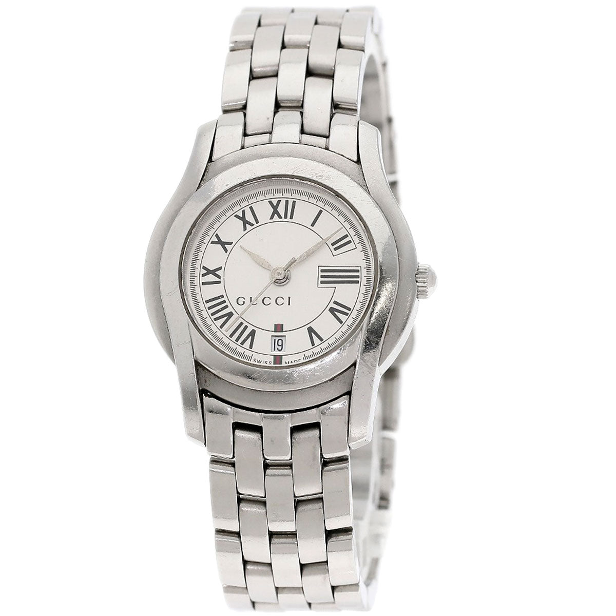 GUCCI Round face Watches 1500L Stainless Steel/Stainless Steel Ladies
