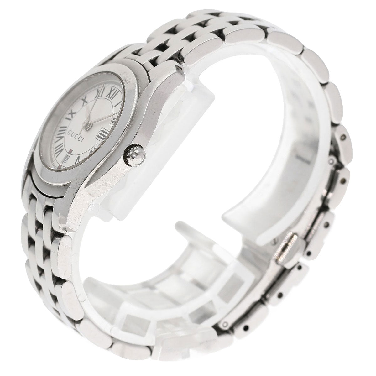 GUCCI Round face Watches 1500L Stainless Steel/Stainless Steel Ladies