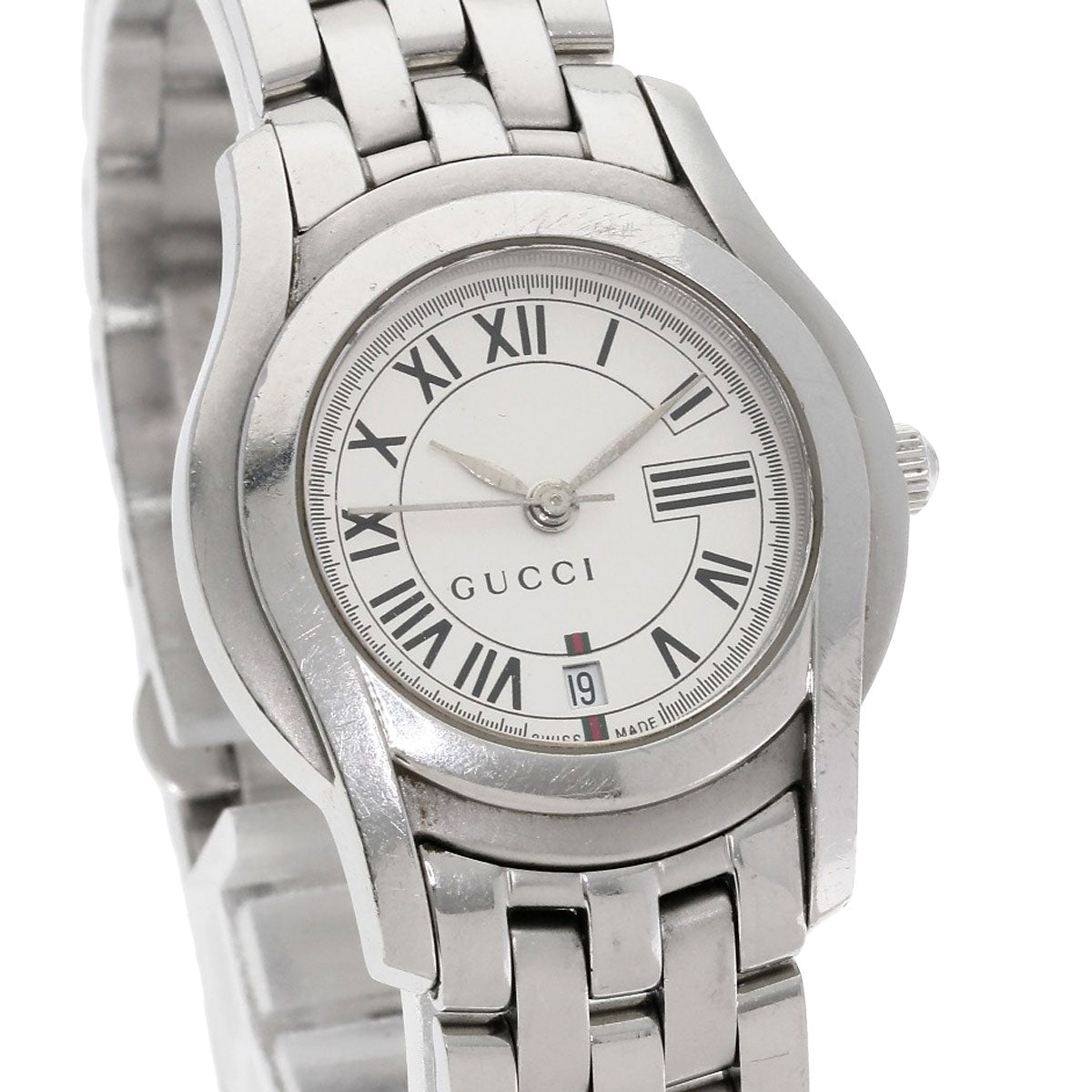GUCCI Round face Watches 1500L Stainless Steel/Stainless Steel Ladies