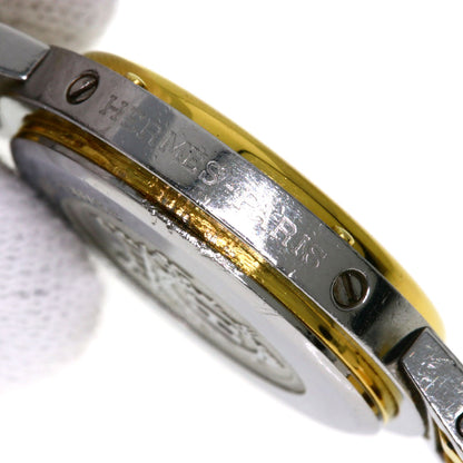 HERMES clipper old buckle Watches Stainless Steel/SSxGP Ladies