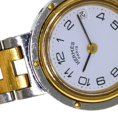 HERMES clipper old buckle Watches Stainless Steel/SSxGP Ladies