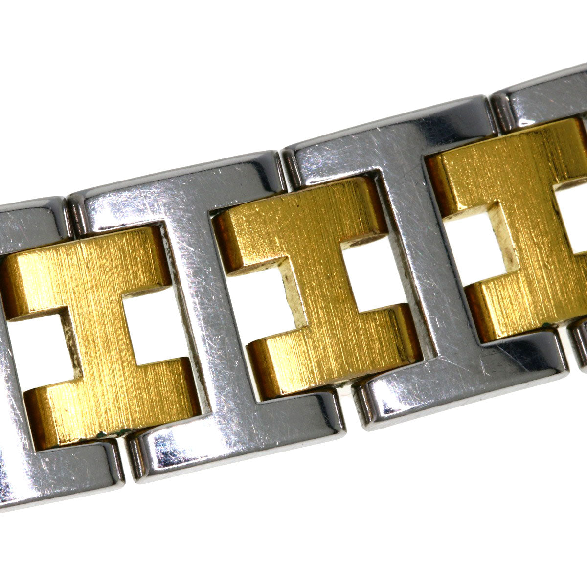 HERMES clipper old buckle Watches Stainless Steel/SSxGP Ladies