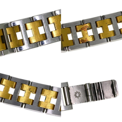 HERMES clipper old buckle Watches Stainless Steel/SSxGP Ladies