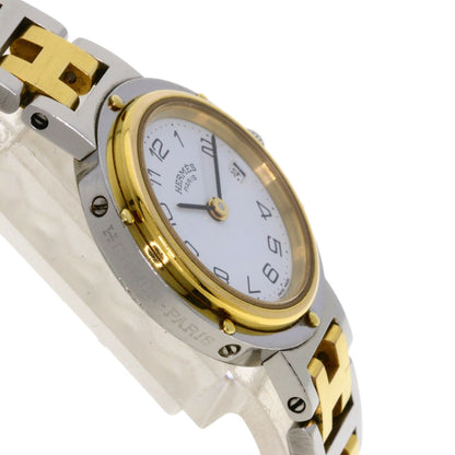 HERMES clipper old buckle Watches Stainless Steel/SSxGP Ladies