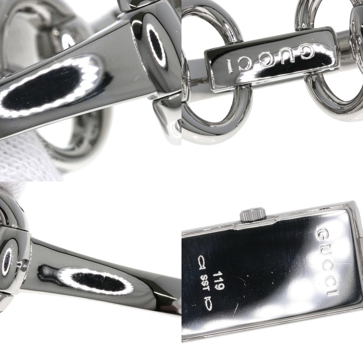 GUCCI Square face Watches YA119 Stainless Steel/Stainless Steel Ladies