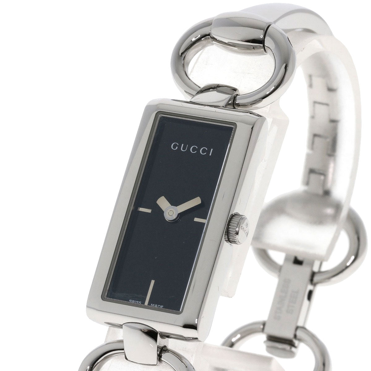 GUCCI Square face Watches YA119 Stainless Steel/Stainless Steel Ladies