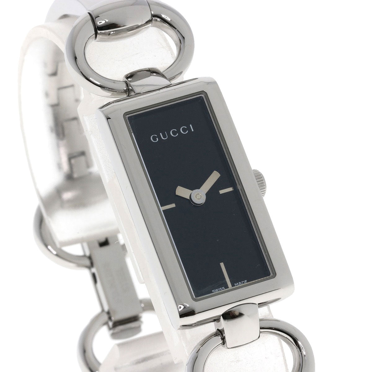 GUCCI Square face Watches YA119 Stainless Steel/Stainless Steel Ladies